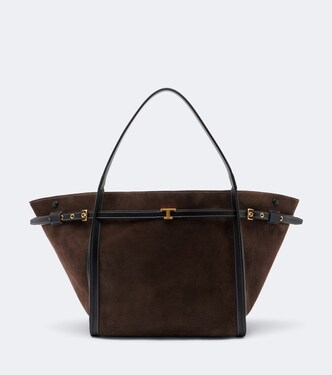 T Timeless Medium suede tote bag | Tod's