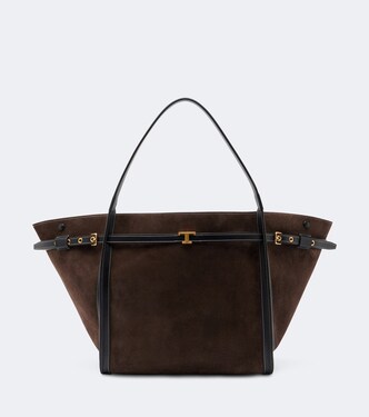 T Timeless Medium suede tote bag | Tod's