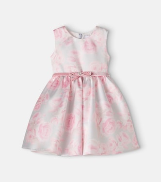 Baby floral belted dress | Monnalisa