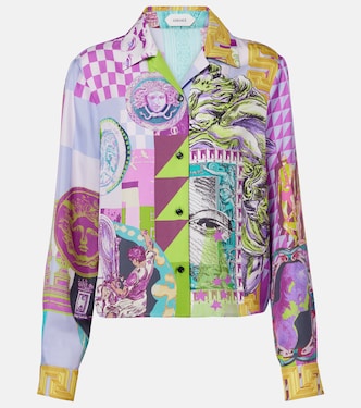 Medusa printed silk shirt | Versace