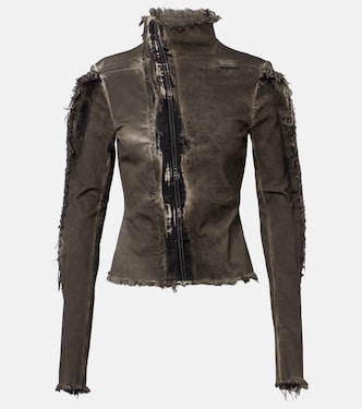 Gary distressed denim jacket | Rick Owens