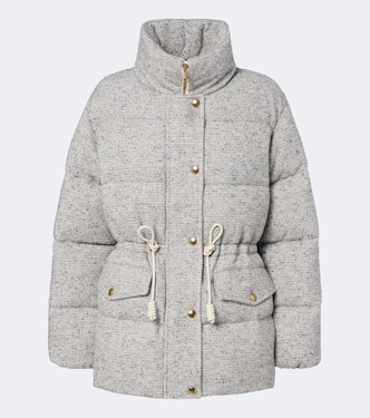Wool-blend tweed down jacket | Moncler