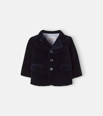 Baby Leopold cotton velvet jacket | Bonpoint