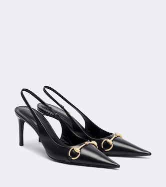 Slingback-Pumps Donna Horsebit aus Leder | Gucci