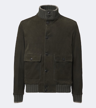 Giacca in suede con cashmere | Fedeli