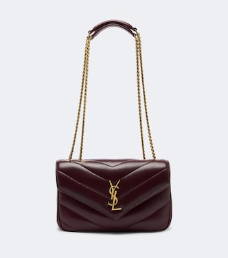 Sac porté épaule Loulou Small en cuir | Saint Laurent