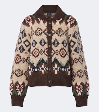 Jacquard wool and cashmere cardigan | Polo Ralph Lauren