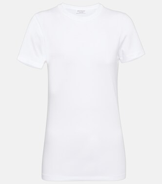 T-shirt en coton mélangé | Brunello Cucinelli