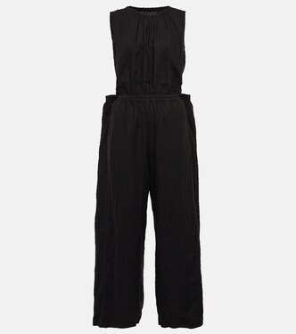 Vivi cutout linen jumpsuit | Velvet