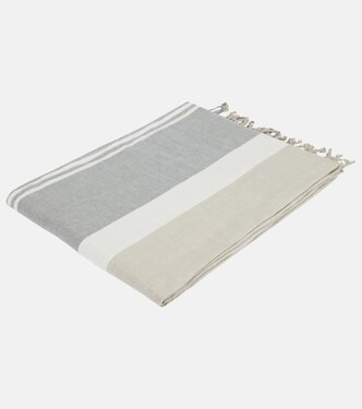 Striped linen beach towel | Brunello Cucinelli