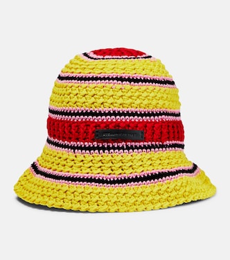 Logo cotton crochet bucket hat | Stella McCartney