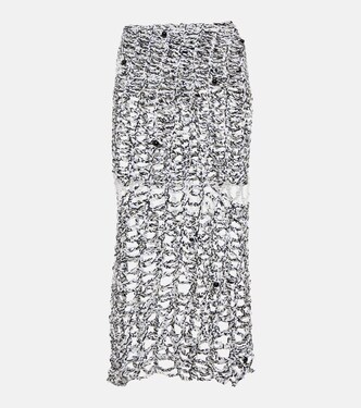 Beaded crochet midi skirt | Susan Fang