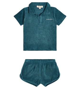 Baby Kombu T-shirt and shorts set | Caramel