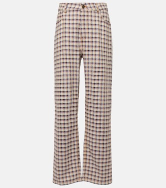 Pantalon ample en tweed à carreaux | Etro