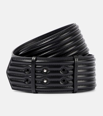 Padded leather belt | Alaïa