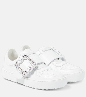 Very Vivier embellished leather sneakers | Roger Vivier