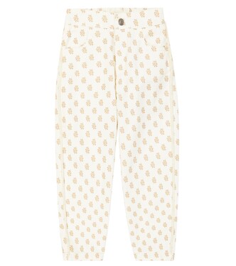 California printed wide-leg jeans | The New Society