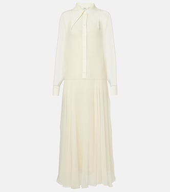 Silk chiffon shirt dress | Chloé
