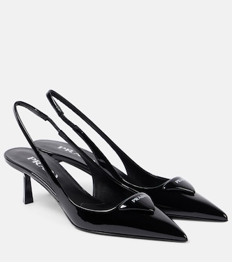 Leather slingback pumps | Prada