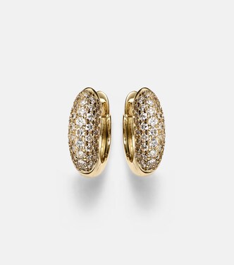Boucles d'oreilles Puffy en or 14 ct et diamants | Sydney Evan