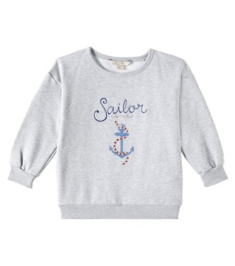 Lou embroidered cotton-blend sweatshirt | Konges Sløjd