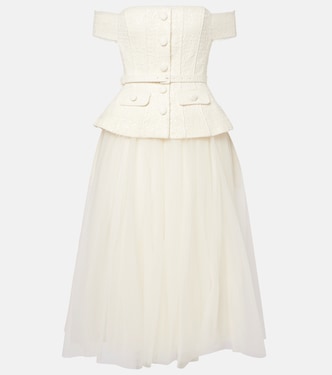 Bridal Midikleid mit Pailletten | Self-Portrait