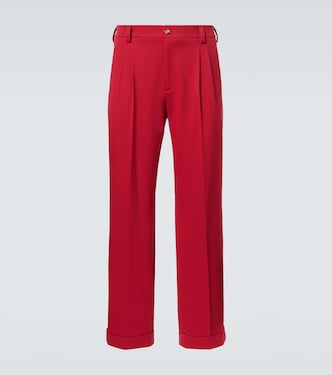 Cotton twill straight pants | Valentino