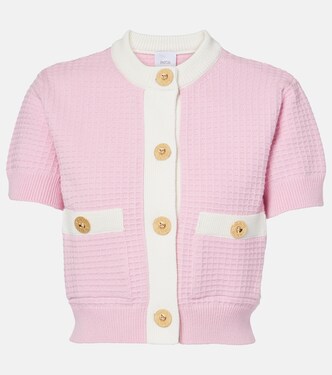 Waffle-knit cotton cardigan | Patou