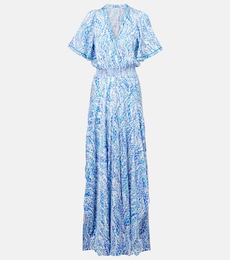 Robe longue Mabelle imprimée | Poupette St Barth