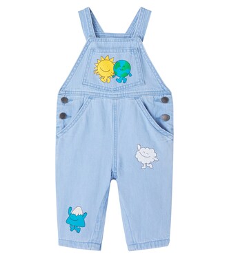 Baby printed denim overalls | Stella McCartney Kids