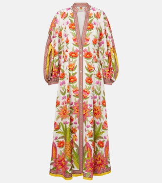 Robe longue Ararais en lin mélangé | Farm Rio