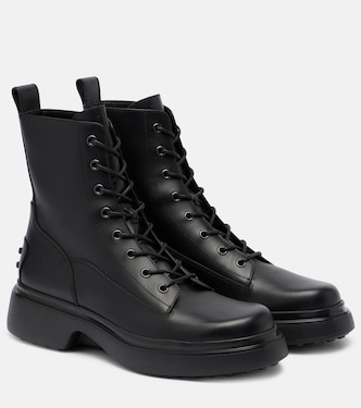 Leather combat boots | Tod's