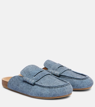 Slippers aus Veloursleder | JW Anderson