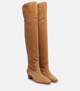 Nomad 50 suede over-the-knee boots | Aquazzura