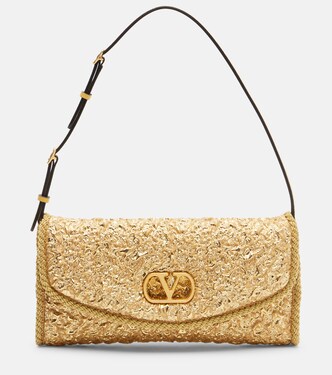 Bolso al hombro DeVain Small de cloqué en jacquard | Valentino Garavani