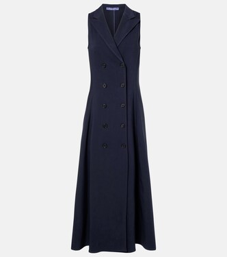 Alecia cotton-blend midi dress | Ralph Lauren Collection