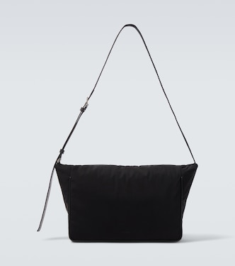 Lloyd leather-trimmed shoulder bag | The Row