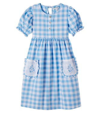Viola gingham cotton dress | Bebe Organic