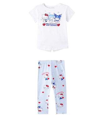 X Hello Kitty Set aus T-Shirt und Leggings | Monnalisa