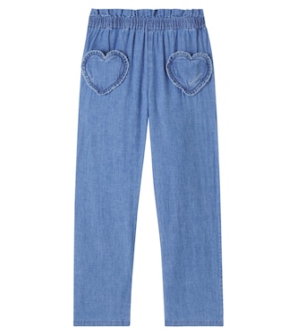 Gerade Hose Duck aus Baumwoll-Chambray | Bonton