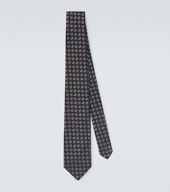 Silk jacquard tie | Charvet