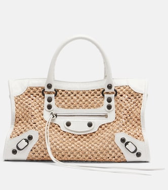 Le City Small raffia shoulder bag | Balenciaga