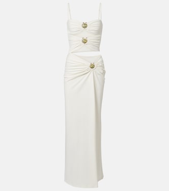 Vestido largo Mineral Stone de jersey | Christopher Esber