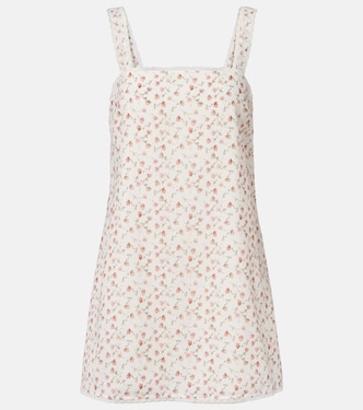 Vestido corto Charlotte de algodón floral | Posse