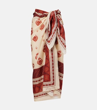 Printed cotton beach cover-up | Johanna Ortiz