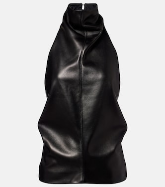 Rone halterneck leather top | Khaite