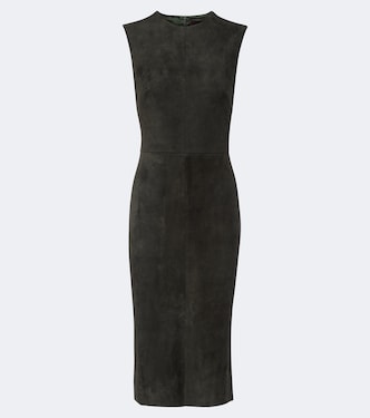Evita suede midi dress | Stouls