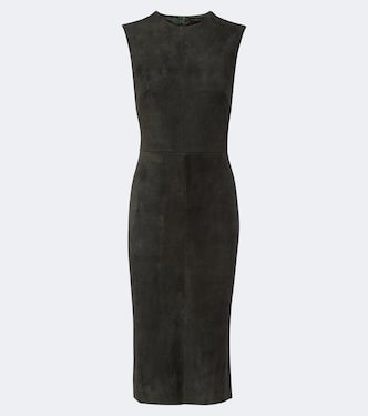 Evita suede midi dress | Stouls