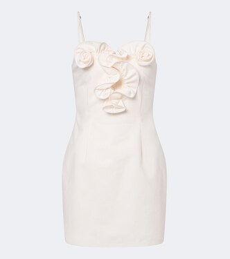 Floral-appliqué cotton minidress | Magda Butrym