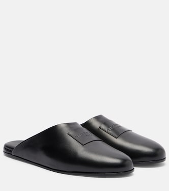 Label leather mules | Givenchy